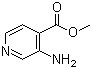 3-氨基吡啶-4-甲酸甲酯分子结构 (CAS 55279-30-6)