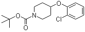 4-(2-Chlorophenoxy)piperidine-1-carboxylic acid tert-butyl ester molecular structure (CAS 552868-10-7)