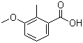 3-甲氧基-2-甲基苯甲酸分子结构 (CAS 55289-06-0)