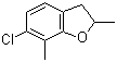 2,3-二氢-6-氯-2,7-二甲基苯并呋喃分子结构 (CAS 55289-13-9)