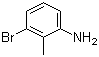 3-溴-2-甲基苯胺分子结构 (CAS 55289-36-6)