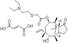 延胡索酸泰妙菌素分子结构 (CAS 55297-96-6)