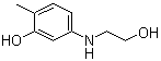 5-[(2-羟乙基)-氨基]-2-甲苯酚分子结构 (CAS 55302-96-0)