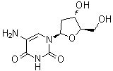 5-氨基-2'-脱氧尿苷分子结构 (CAS 5536-30-1)