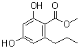 2,4-二羟基-6-丙基苯甲酸甲酯分子结构 (CAS 55382-52-0)