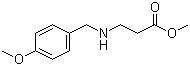 N-[(4-甲氧基苯基)甲基]-beta-丙氨酸甲酯分子结构 (CAS 55383-92-1)
