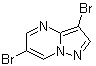 3,6-二溴吡唑并[1,5-a]嘧啶分子结构 (CAS 55405-68-0)