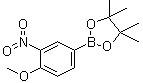 4-甲氧基-3-硝基苯基硼酸频哪醇酯分子结构 (CAS 554411-20-0)
