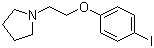 1-[2-(4-碘苯氧基)乙基]吡咯烷分子结构 (CAS 554430-67-0)