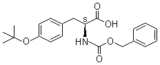 O-(叔丁基)-N-[(苯甲氧基)羰基]-L-酪氨酸分子结构 (CAS 5545-54-0)
