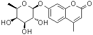 7-[(6-脱氧-beta-D-吡喃半乳糖基)氧基]-4-甲基-2H-1-苯并吡喃-2-酮分子结构 (CAS 55487-93-9)