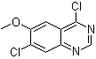 4,7-二氯-6-甲氧基喹唑啉分子结构 (CAS 55496-51-0)