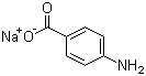 对氨基苯甲酸钠分子结构 (CAS 555-06-6)