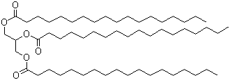 三硬脂酸甘油酯分子结构 (CAS 555-43-1)
