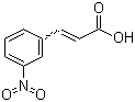 间硝基肉桂酸分子结构 (CAS 555-68-0)