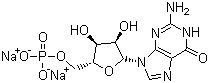 5'-鸟苷酸二钠分子结构 (CAS 5550-12-9)