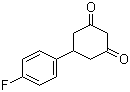 5-(4-氟苯基)环己烷-1,3-二酮分子结构 (CAS 55579-72-1)