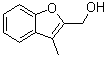3-甲基-2-苯并呋喃甲醇分子结构 (CAS 55581-62-9)