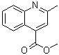 2-甲基喹啉-4-羧酸甲酯分子结构 (CAS 55625-40-6)