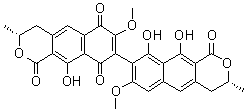 紫黄素分子结构 (CAS 55625-78-0)