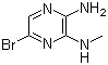 2-氨基-5-溴-3-(甲氨基)吡嗪分子结构 (CAS 55635-63-7)