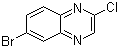 6-溴-2-氯喹喔啉分子结构 (CAS 55687-02-0)