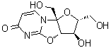 (2R,3R,3aS,9aR)-2,3,3a,9a-四氢-3-羟基-2,9a-二(羟基甲基)-6H-呋喃并[2',3':4,5]恶唑并[3,2-a]嘧啶-6-酮分子结构 (CAS 55697-38-6)