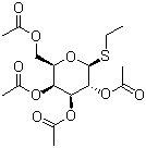 乙基 1-硫代-beta-D-吡喃半乳糖苷四乙酸酯分子结构 (CAS 55722-49-1)