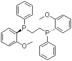 (1R,2R)-二[(2-甲氧基苯基)苯基膦]乙烷分子结构 (CAS 55739-58-7)