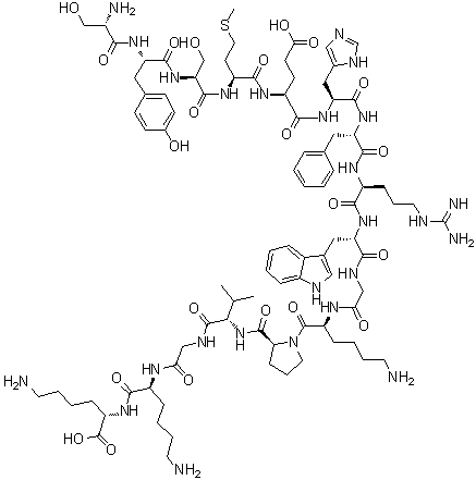 alpha1-16-促肾上腺皮质激素分子结构 (CAS 5576-42-1)