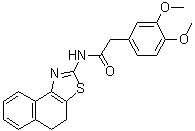 N-(4,5-二氢萘并[1,2-d]噻唑-2-基)-3,4-二甲氧基苯乙酰胺分子结构 (CAS 557782-81-7)
