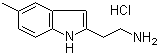 5-甲基-1H-吲哚-2-乙胺盐酸盐分子结构 (CAS 55795-89-6)