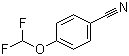 4-(二氟甲氧基)苯甲腈分子结构 (CAS 55805-10-2)