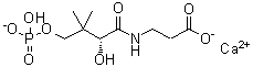 4-磷酰泛酸钙分子结构 (CAS 55816-28-9)