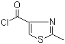 结构式 CAS# 55842-53-0, 2-甲基-4-噻唑甲酰氯