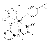 (苯硫酚-S)(4-叔丁基吡啶-N)二(二甲基甘氨酰肟-N,N')钴(III)分子结构 (CAS 55886-71-0)