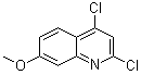2,4-二氯-7-甲氧基喹啉分子结构 (CAS 55934-22-0)