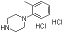 1-邻甲基苯基哌嗪二盐酸盐分子结构 (CAS 55974-34-0)