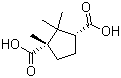结构式 CAS# 560-09-8, (-)-樟脑酸
