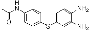 N-[4-[(3,4-二氨基苯基)硫基]苯基]乙酰胺分子结构 (CAS 56073-94-0)