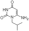 结构式 CAS# 56075-75-3, 4-氨基-3-异丁基嘧啶-2,6-二酮