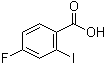 4-氟-2-碘苯甲酸分子结构 (CAS 56096-89-0)
