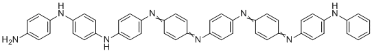 4-N-[4-[4-[[4-[4-[[4-(4-苯胺基苯基)亚氨基环己-2,5-二烯-1-亚基]氨基]苯基]亚氨基环己-2,5-二烯-1-亚基]氨基]苯胺基]苯基]苯-1,4-二胺分子结构 (CAS 5612-44-2)