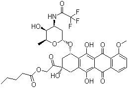戊柔比星分子结构 (CAS 56124-62-0)