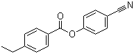 4-乙基苯甲酸 4-氰基苯酯分子结构 (CAS 56131-48-7)