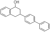 3-(4-联苯基)-1,2,3,4-四氢-1-萘酚分子结构 (CAS 56181-66-9)
