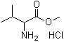 DL-缬氨酸甲酯盐酸盐分子结构 (CAS 5619-05-6)