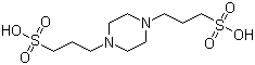 1,4-哌嗪二丙磺酸分子结构 (CAS 5625-56-9)