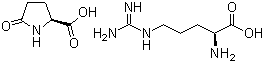 L-精氨酸-L-焦谷氨酸盐分子结构 (CAS 56265-06-6)