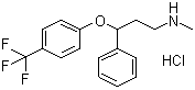 Fluoxetine hydrochloride molecular structure (CAS 56296-78-7)